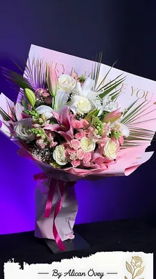 VIP Lilyum Pembe Gül Karışım